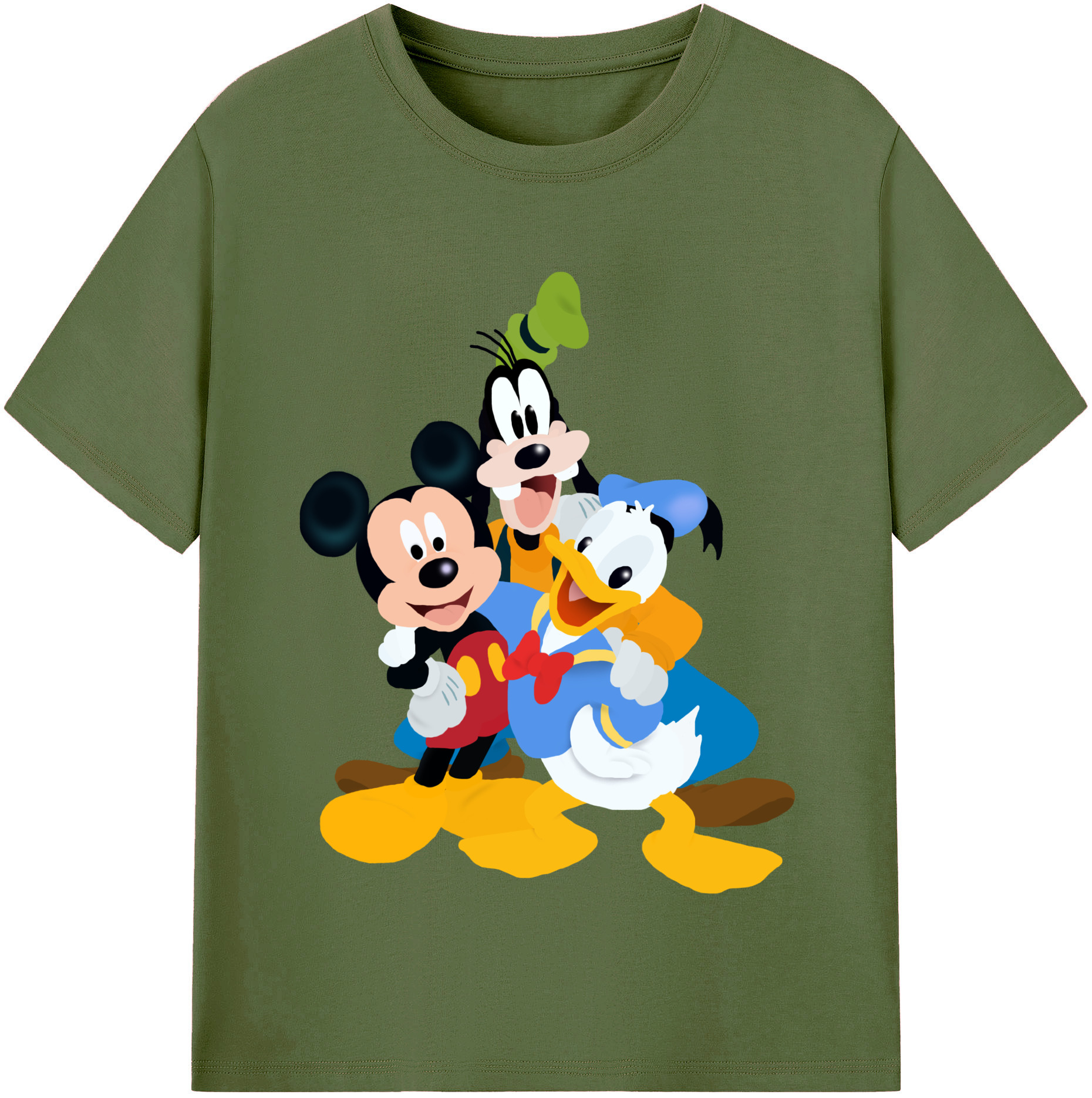 （画像用） ミッキーマウス Mickey Mouse 綿100％半袖Tシャツ（フロントプリント）